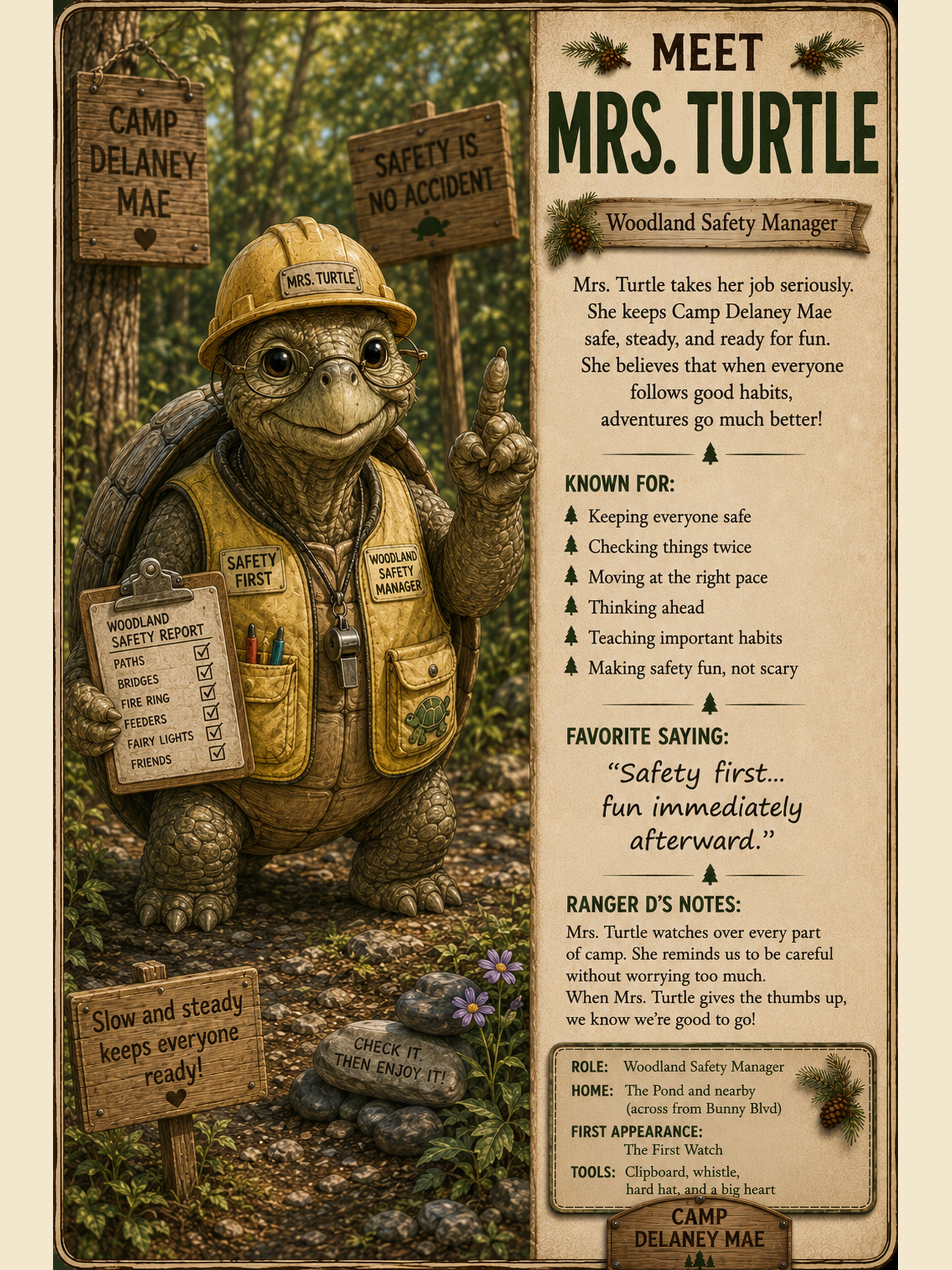 Mrs. Turtle character card